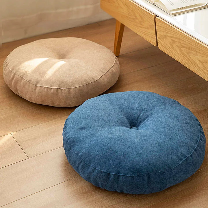 ZenCushion – Round Meditation & Yoga Cushion-Blue-Round 42cm-State of Style
