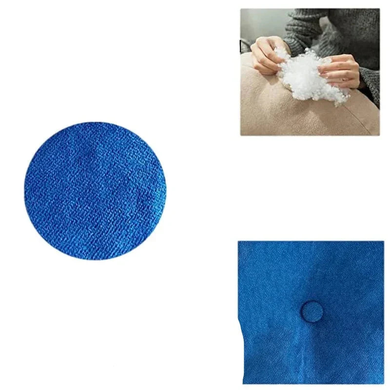 ZenCushion – Round Meditation & Yoga Cushion-Blue-Round 42cm-State of Style