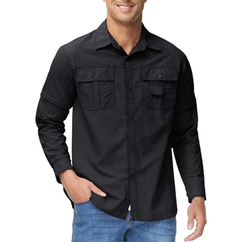 Zip-off Outdoor Shirt - Arvo-Olive green-S-State of Style