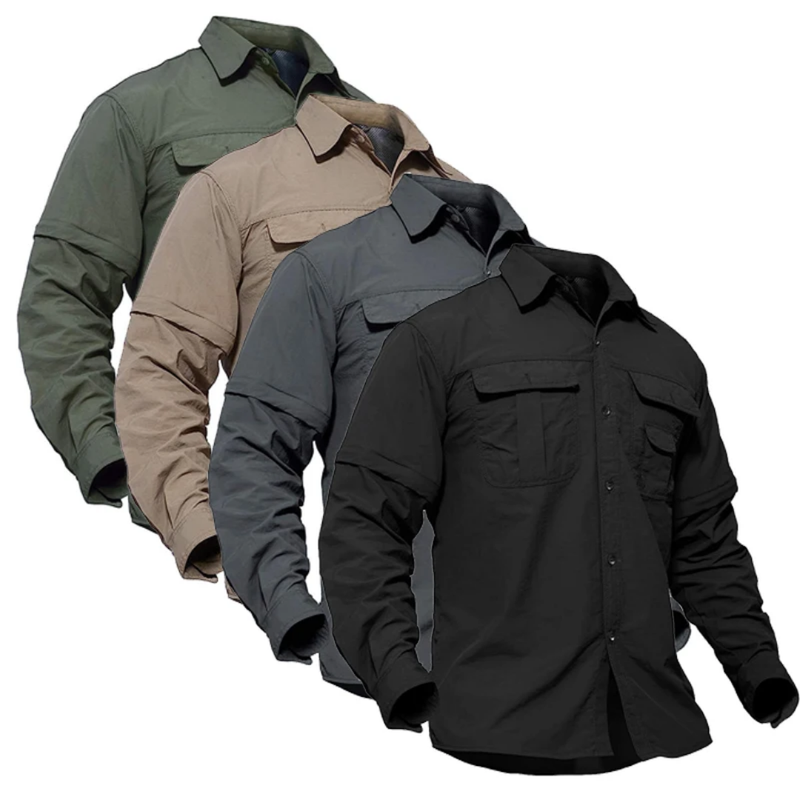 Zip-off Outdoor Shirt - Arvo-Olive green-S-State of Style