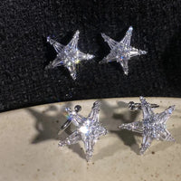 Zirkonia Star Earrings/Ear Cuff - Lyric-Earrings-State of Style