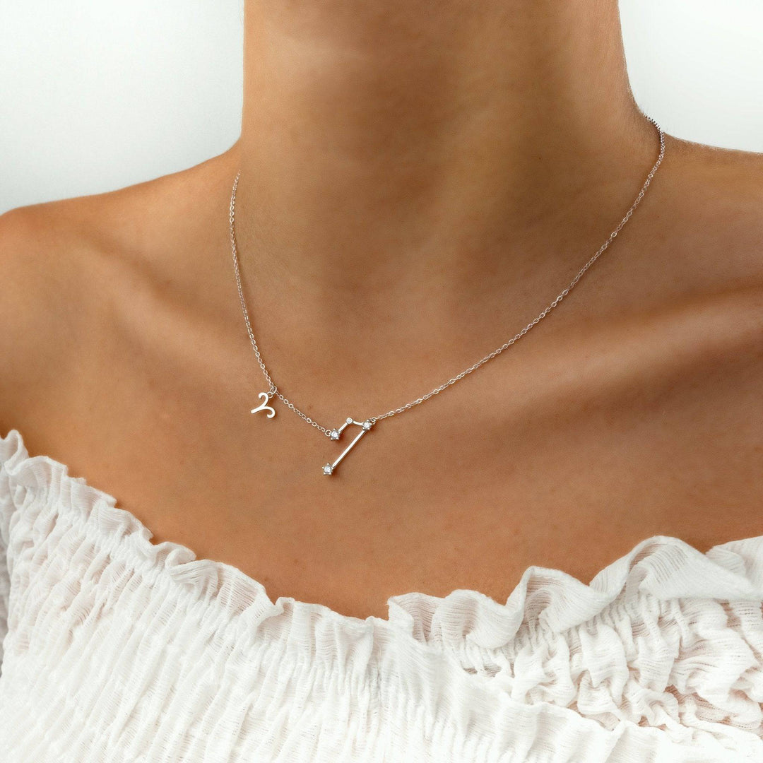 Zodiac Sign Astrology Necklace - Celestia-Gold-Aquarius-State of Style