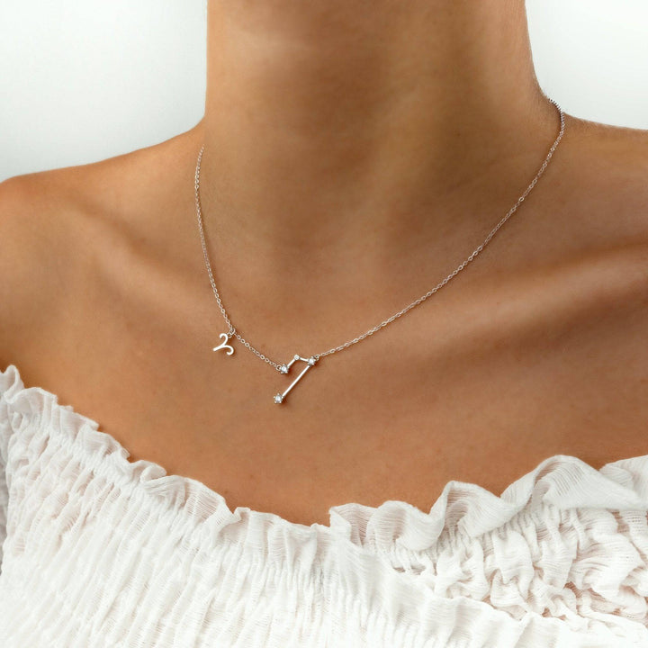 Zodiac Sign Astrology Necklace - Celestia-Gold-Aquarius-State of Style