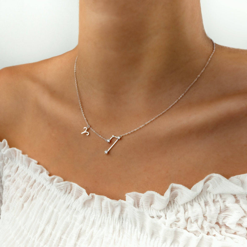 Zodiac Sign Astrology Necklace - Celestia-Gold-Aquarius-State of Style