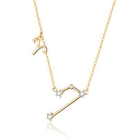 Zodiac Sign Astrology Necklace - Celestia-Gold-Aries-State of Style