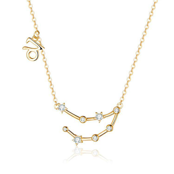 Zodiac Sign Astrology Necklace - Celestia-Gold-Capricorn-State of Style