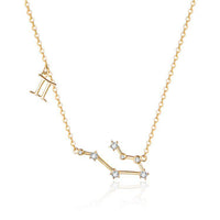 Zodiac Sign Astrology Necklace - Celestia-Gold-Gemini-State of Style