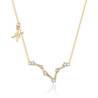 Zodiac Sign Astrology Necklace - Celestia-Gold-Pisces-State of Style