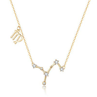 Zodiac Sign Astrology Necklace - Celestia-Gold-Virgo-State of Style