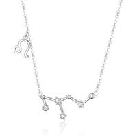 Zodiac Sign Astrology Necklace - Celestia-Silver-Leo-State of Style