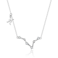 Zodiac Sign Astrology Necklace - Celestia-Silver-Pisces-State of Style