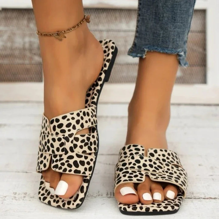 Zoë - Luipaardprint Slippers-35-State of Style