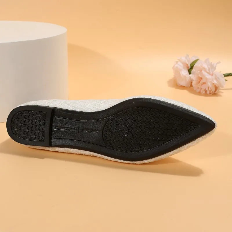 Zoë - Orthopedische Elegante Witte Loafers-35-State of Style
