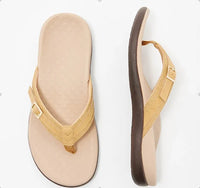 Zoey - Orthopedische Roze Teenslippers-Geel-36-State of Style