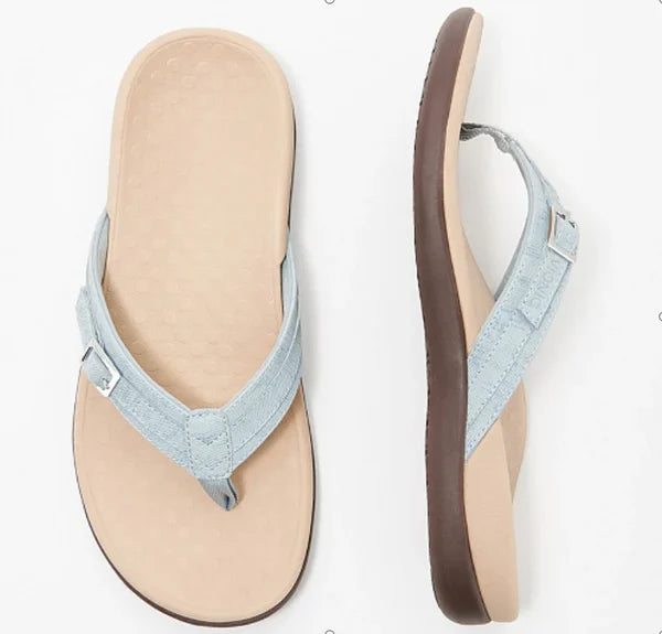 Zoey - Orthopedische Roze Teenslippers-Hemelsblauw-36-State of Style