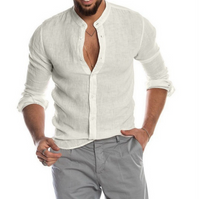 Zoltan | Men's Summer Linen Shirt-Green-M-State of Style